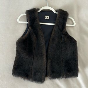 Faux fur vest